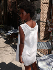 Danielle Mini Dress in Vintage White