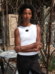 Henley Tank in Ivory