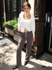 Say It Skirt Pants in Grey