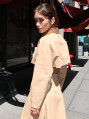 Park Walk Crop Jacket in Tan