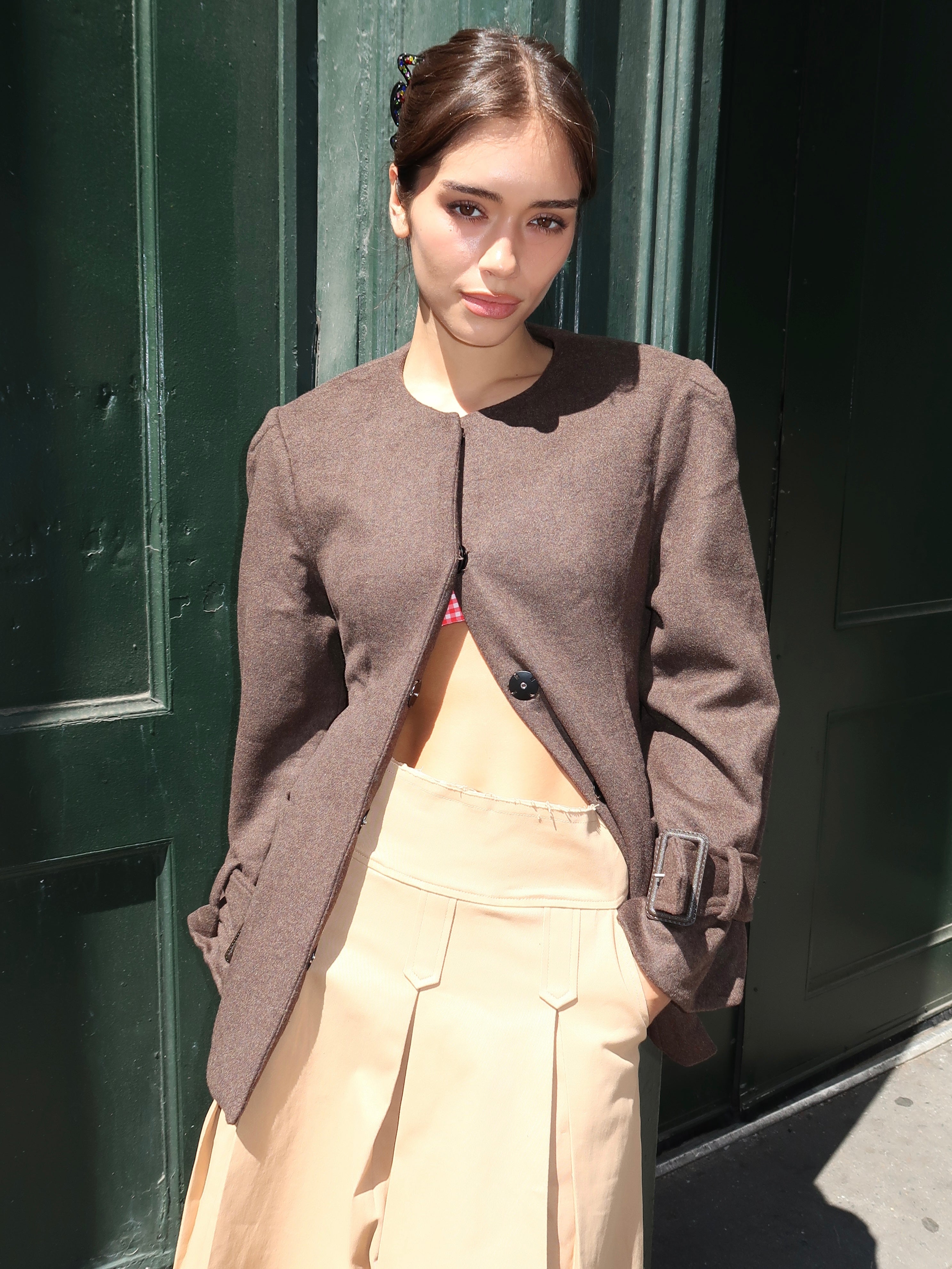 Bells Wool Jacket in Brown