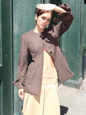 Bells Wool Jacket in Brown