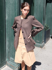 Bells Wool Jacket in Brown