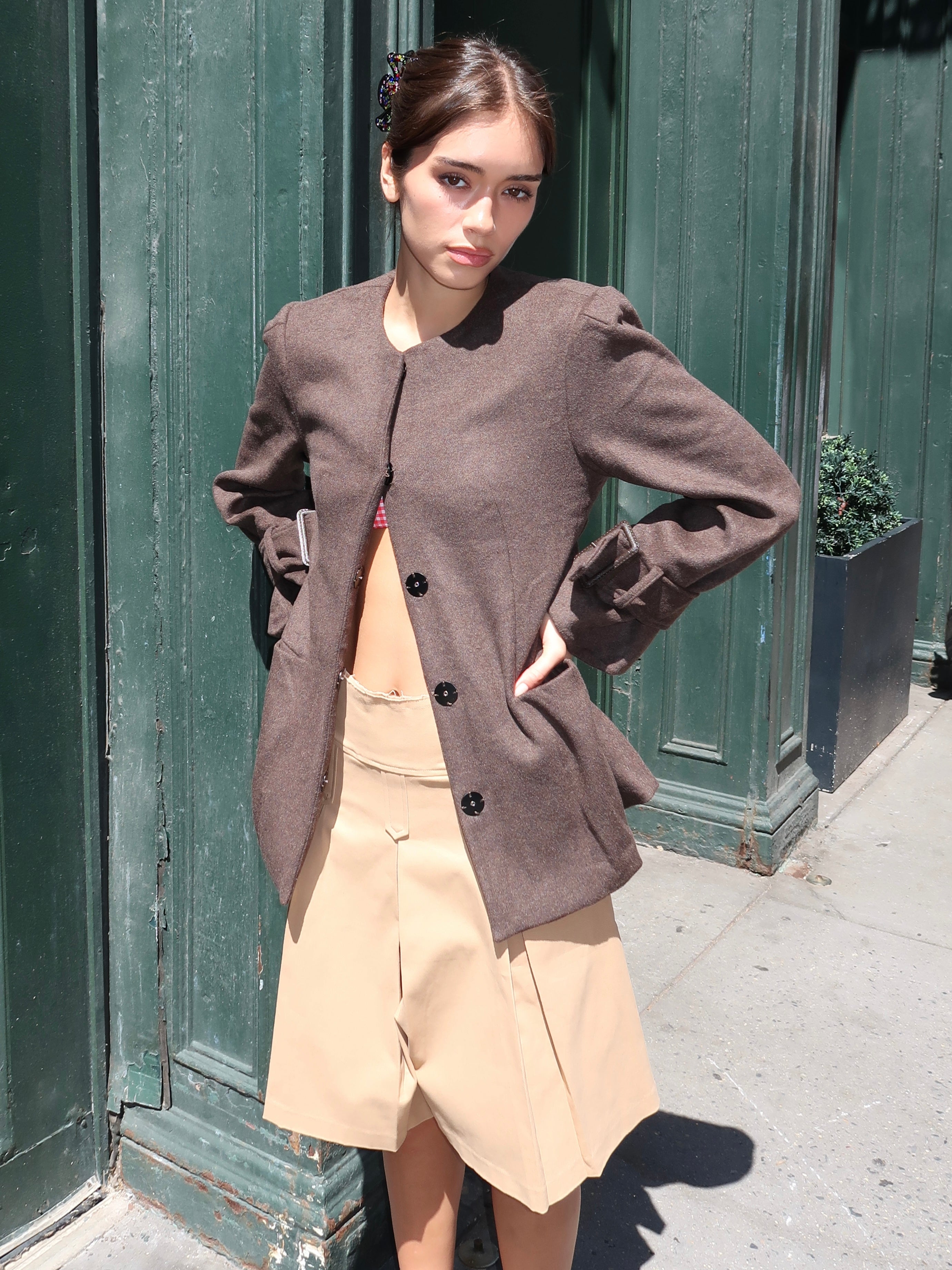 Bells Wool Jacket in Brown