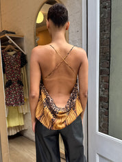 Venezuela Lace Top in Leopard
