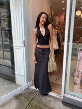 Load image into Gallery viewer, Maui Knit Halter Top in Black
