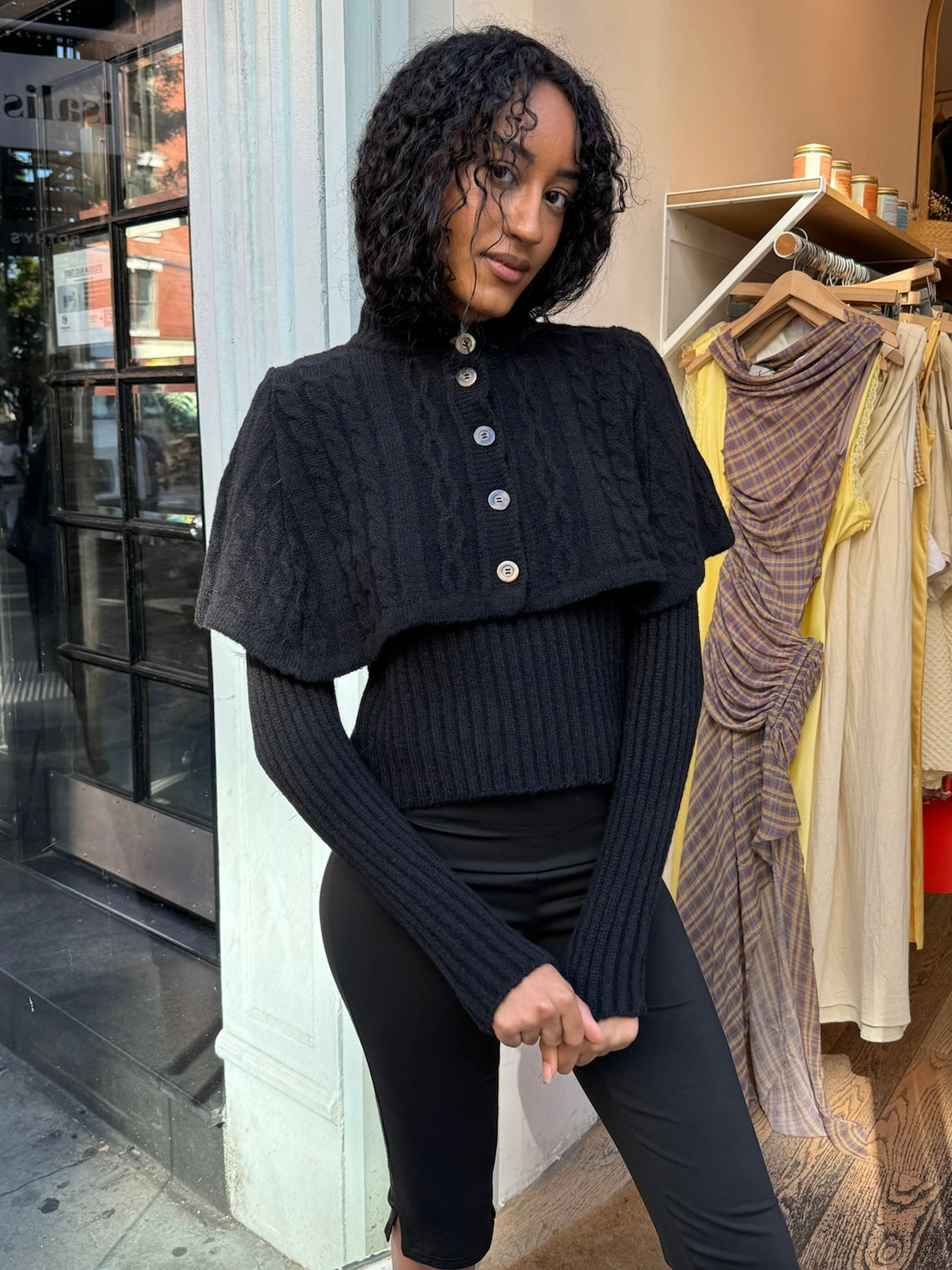 Yanai Knit Top in Black – Isalis
