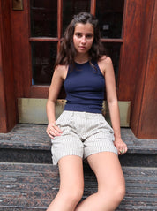 Rib Tank in Navy