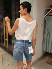 Allegra Top in Vintage White