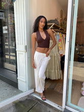 Load image into Gallery viewer, Maui Knit Halter Top in Brown
