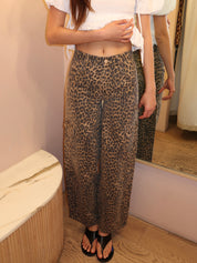 Cargo Jeans in Leopard