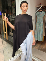 Allegra Asym Blouse in Black