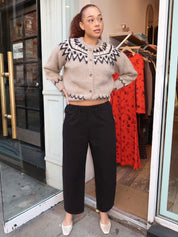 Arc Pants in Black Canvas