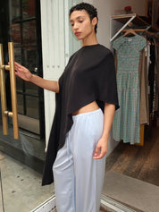Allegra Asym Blouse in Black