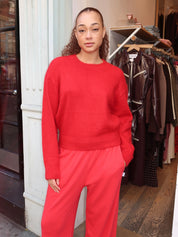 Finn Mohair Sweater in Red