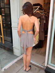 Chateau Short in Slate Grey/Ivory