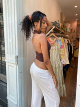 Load image into Gallery viewer, Maui Knit Halter Top in Brown
