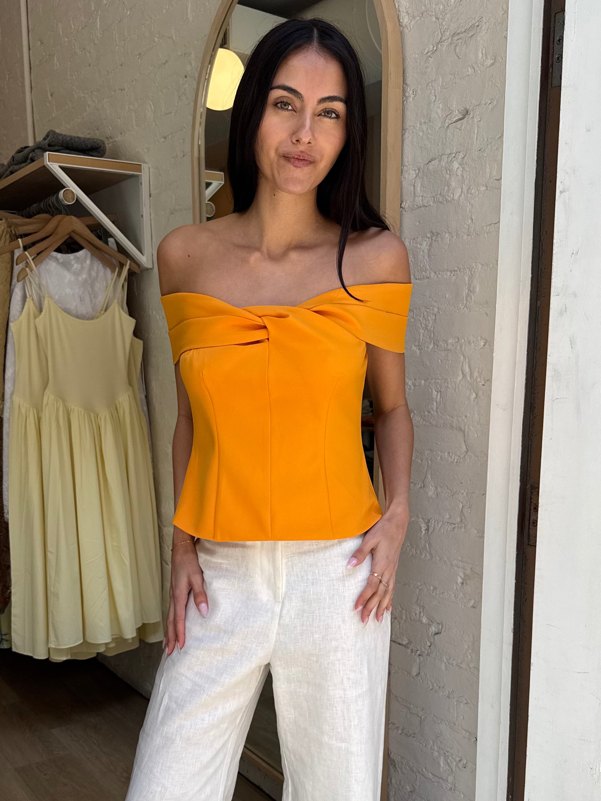 Catherine Top in Orange