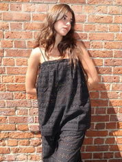 Navia Top in Agnes Broderie Anglaise Black
