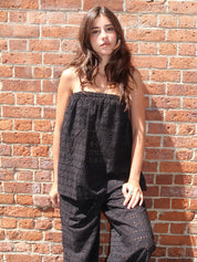 Navia Top in Agnes Broderie Anglaise Black
