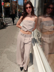 Pisano Pants in Beige Melange