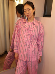 Carmy Shirt in Pink Bold Stripe