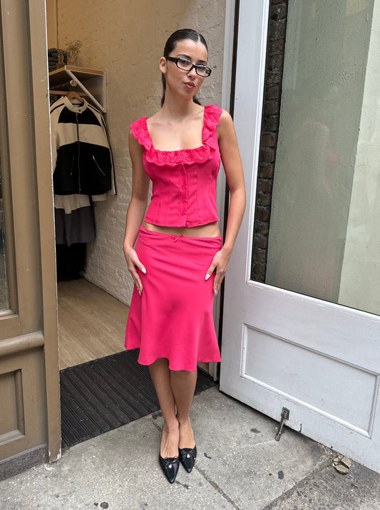 Paloma Skirt in Fatale Pink