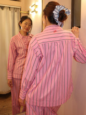 Carmy Shirt in Pink Bold Stripe