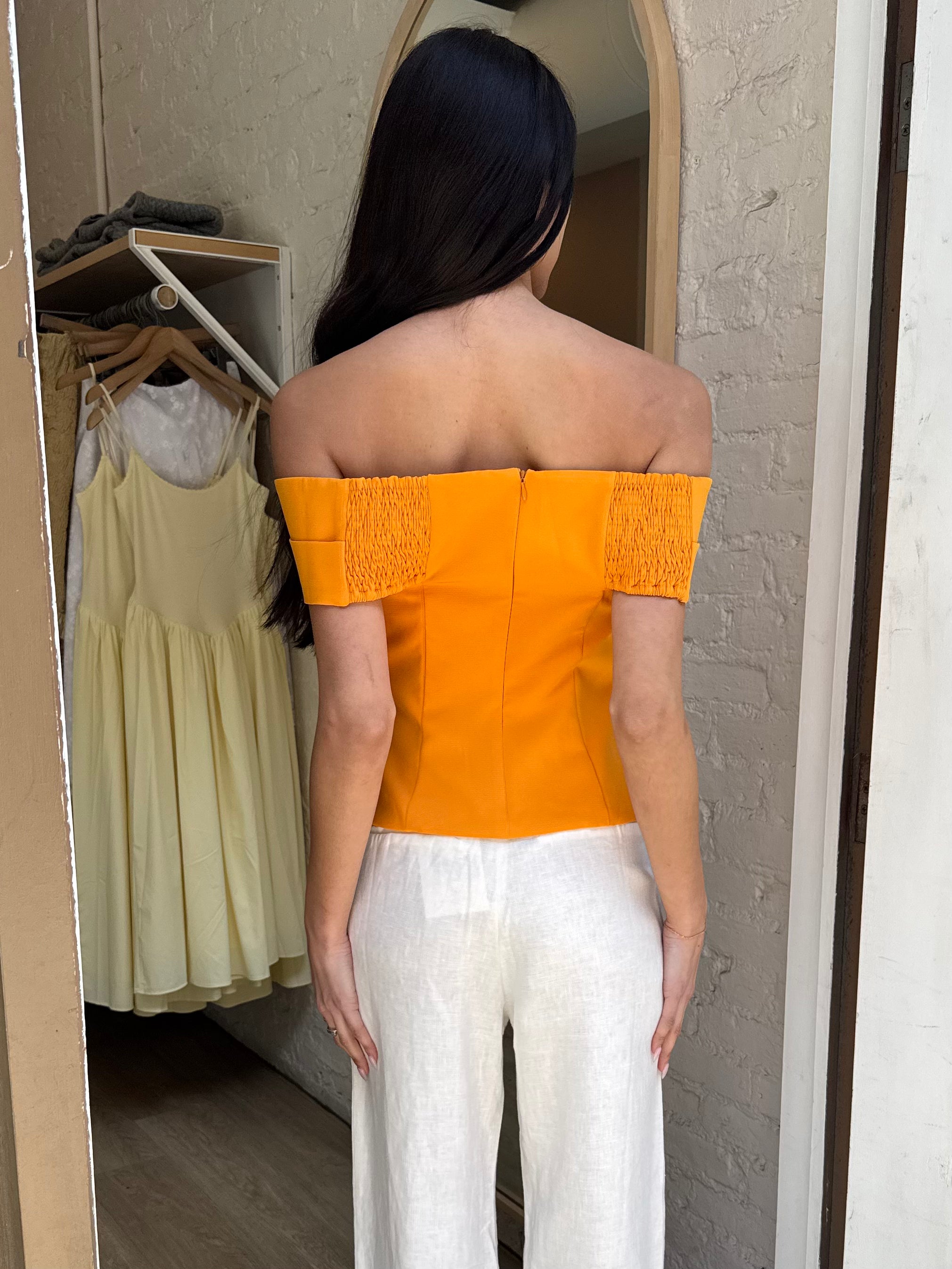 Catherine Top in Orange