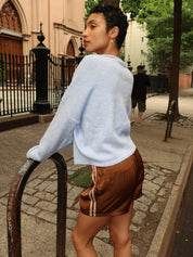 Pisces Button Down Cardigan in Sky Blue