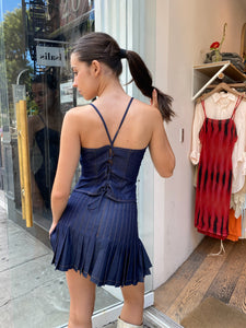 Diane Corset in Indigo