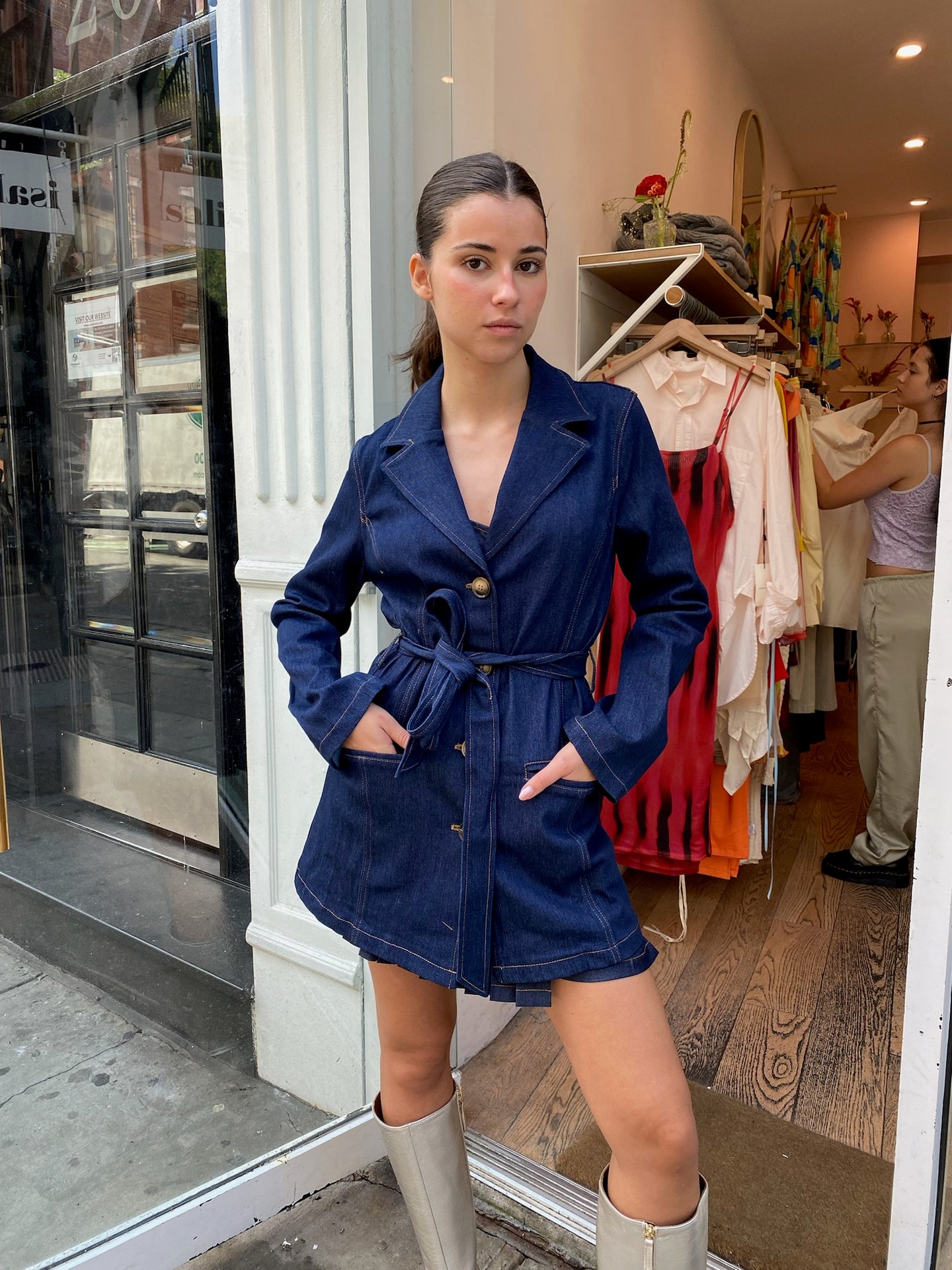 Emilio Trench in Indigo