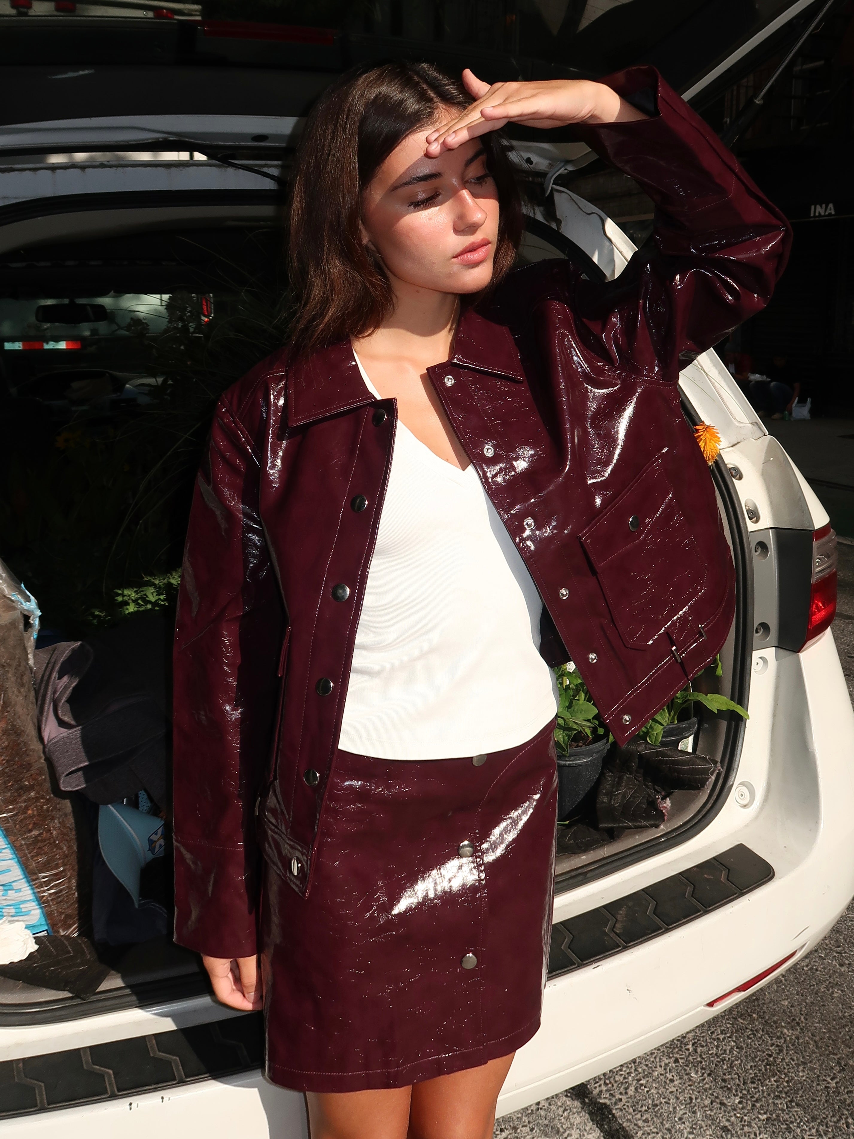 Bruna Plum Jacket