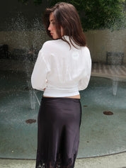 Azula Fitted Top in White