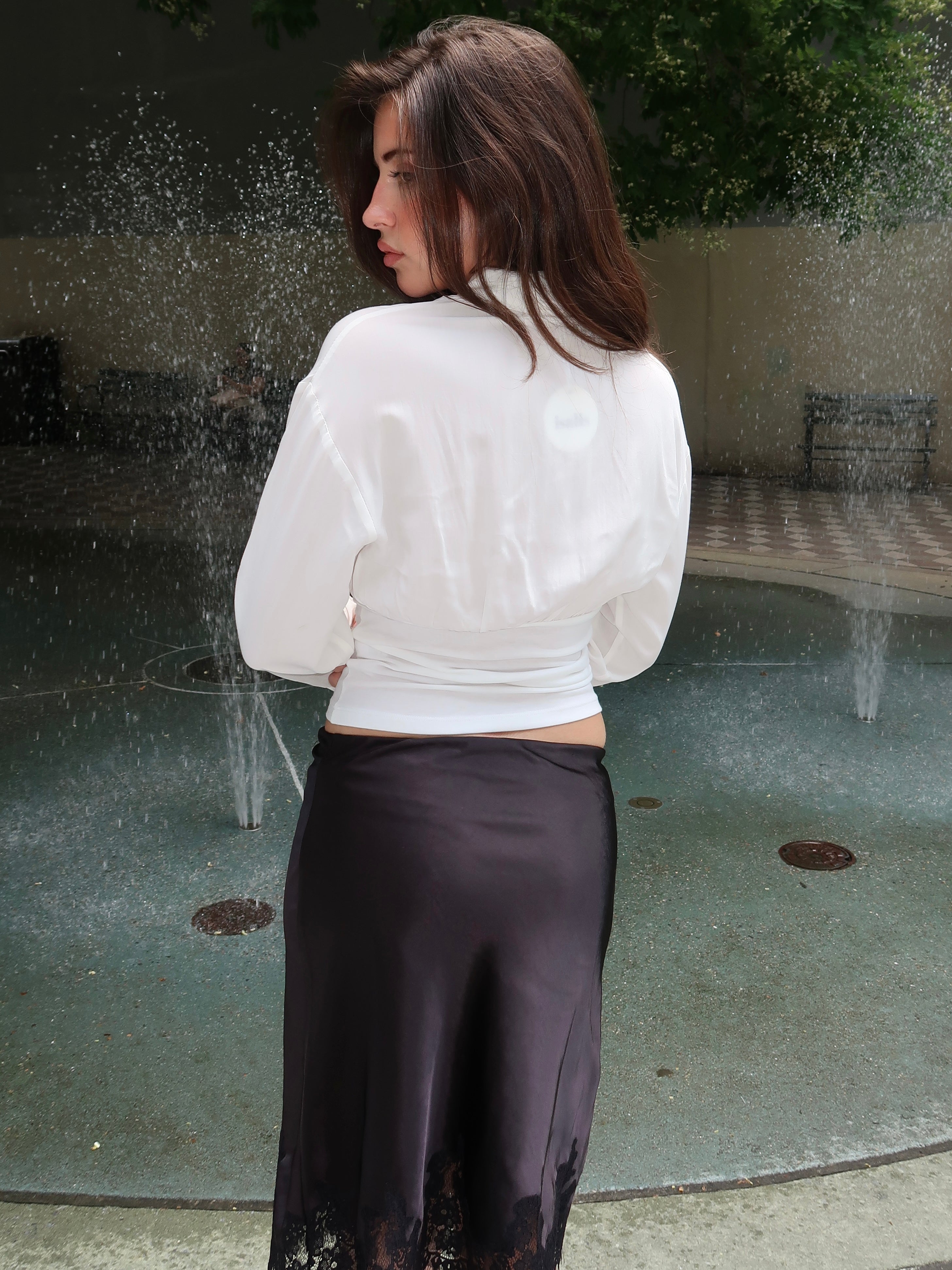 Azula Fitted Top in White