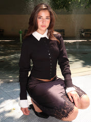 Colleen Knit Cardigan in Black
