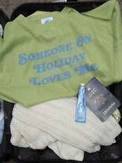 Someone on Holiday Knit Tee in Pistachio