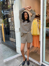 Load image into Gallery viewer, Hugo Long Sleeve Top in Black &amp; Bone Stripe
