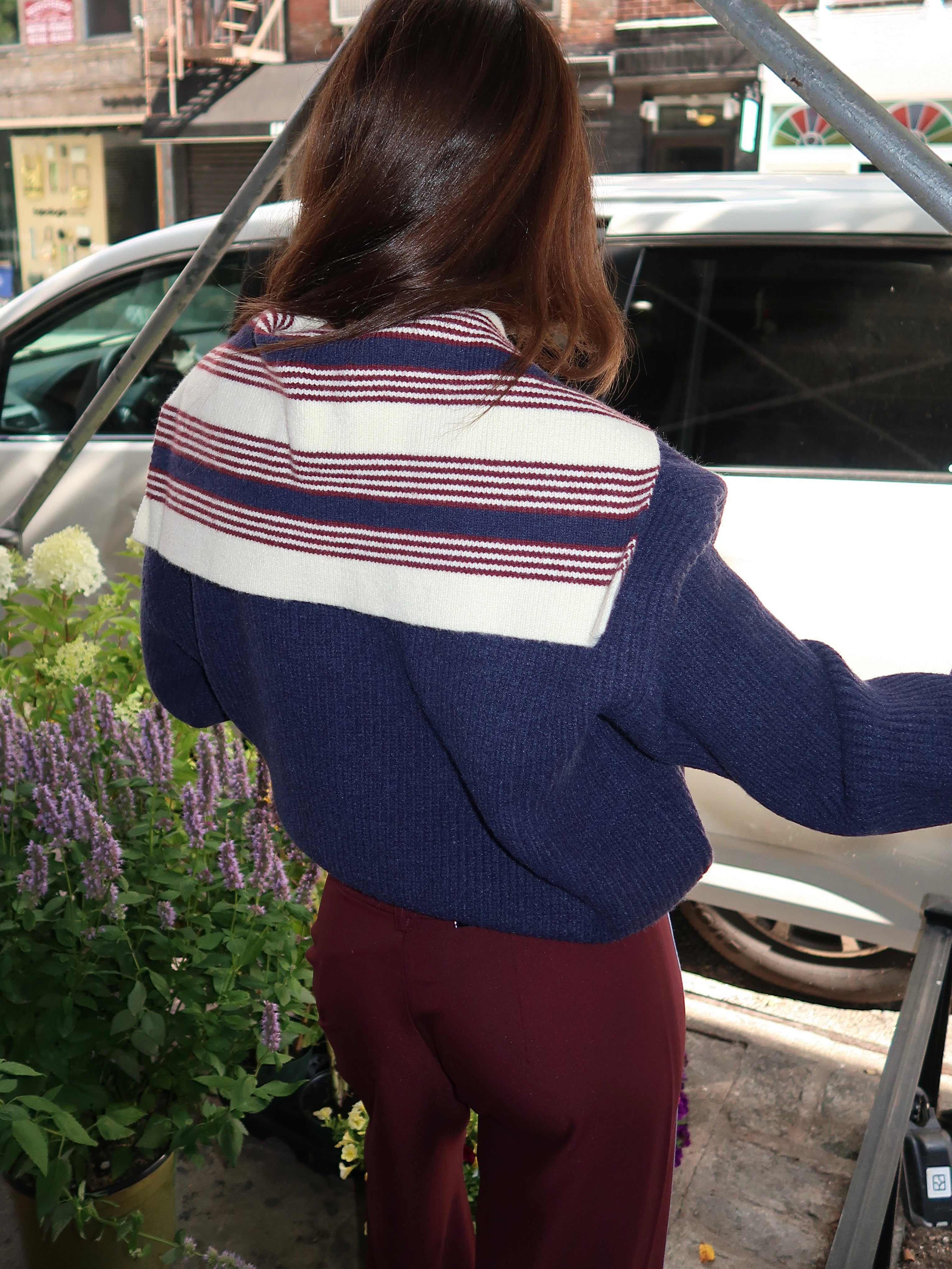 Naples Navy Knit in Dark Navy