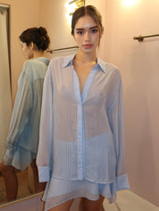 Anise Shirt in Sky Blue Stripe