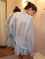 Anise Shirt in Sky Blue Stripe