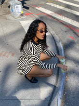 Load image into Gallery viewer, Hugo Long Sleeve Top in Black &amp; Bone Stripe
