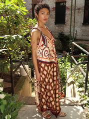 Wilson Silk Midi Dress in Multi