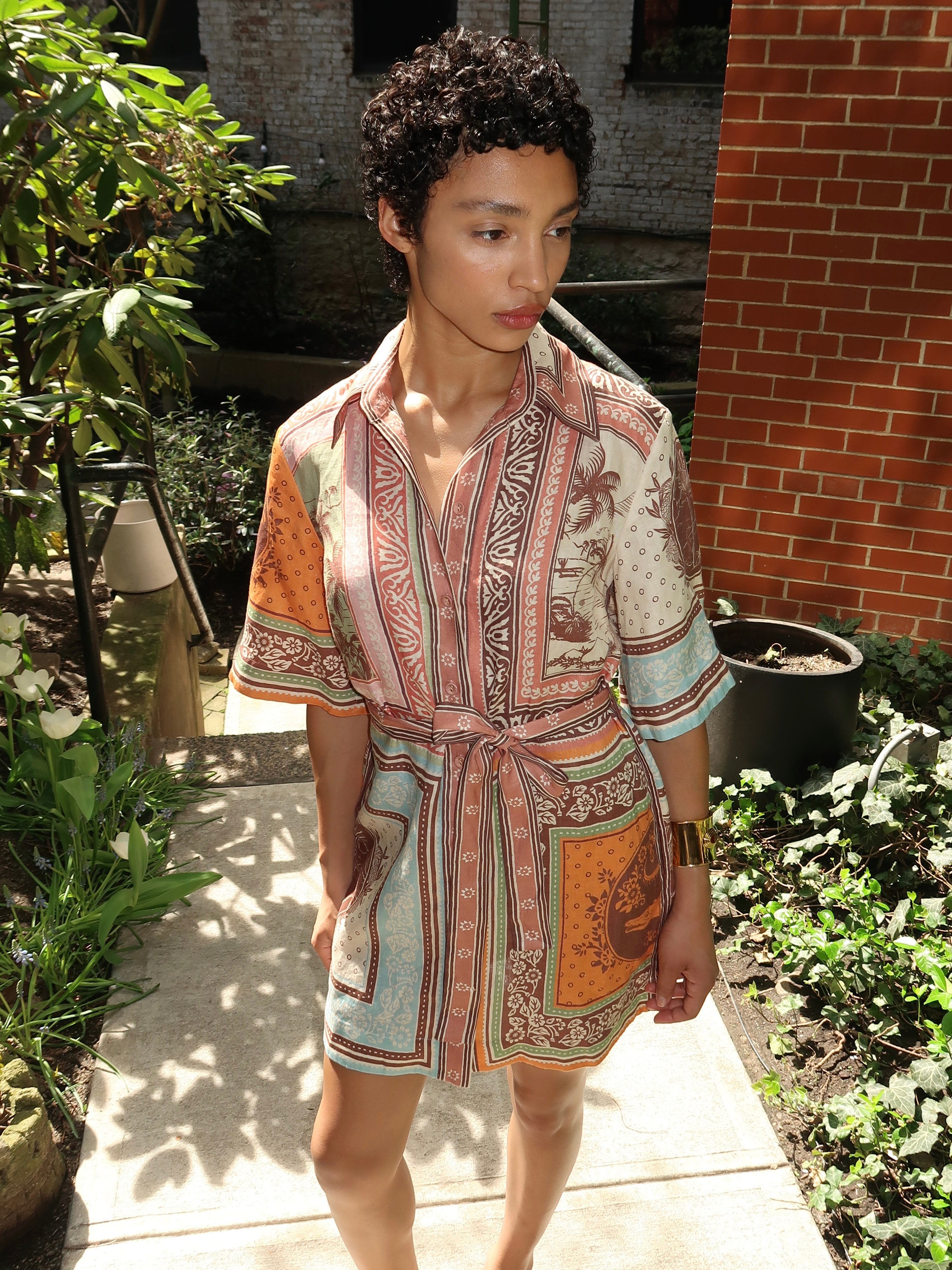 Alberta Mini Dress in Multi