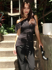 Willorin Asym Top in Black