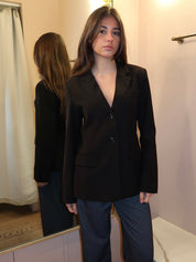 Garcelle Fitted Waist Jacket in Black