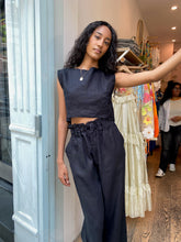 Load image into Gallery viewer, Martina Crop Top in Black

