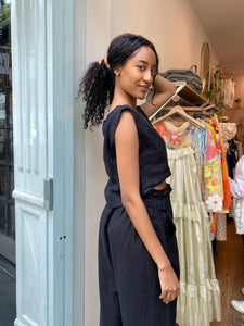 Martina Crop Top in Black