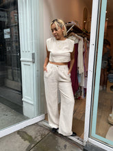 Load image into Gallery viewer, Morgan Linen Trousers in Natural
