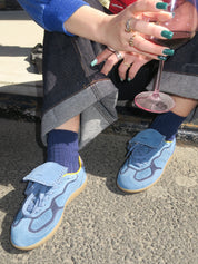 Tb.490 Club Suede Blue Leather Sneakers